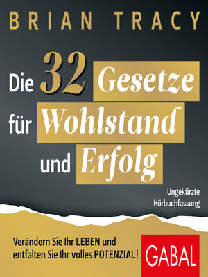 cover image of Die 32 Gesetze für Wohlstand und Erfolg